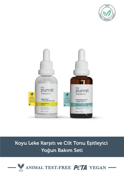 The Purest Solutions Koyu Leke Karşıtı ve Cilt Tonu Eşitleyici Yoğun Bakım Seti TPS116