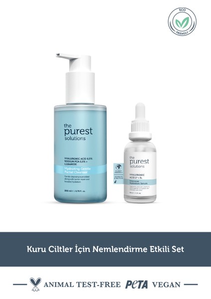 Kuru Ciltler için Nemlendirme Etkili Set