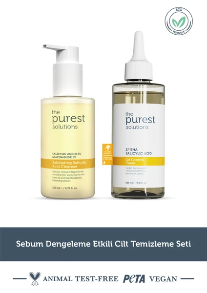 The Purest Solutions Sebum Dengeleme Etkili Cilt Temizleme Seti