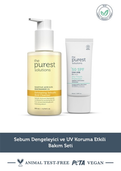 Sebum Dengeleyici ve Uv Koruma Etkili Bakım Seti