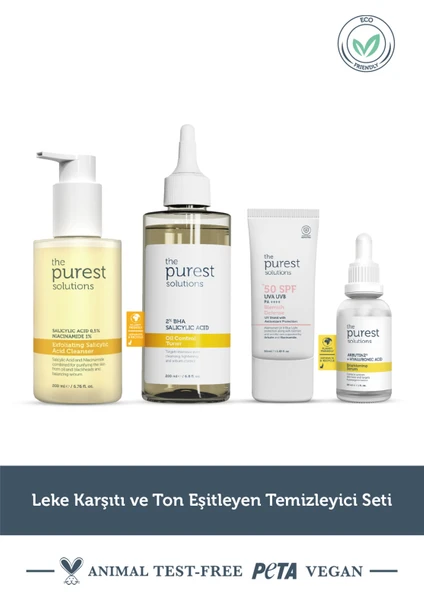 The Purest Solutions Leke Karşıtı ve Ton Eşitleyen Temizleyici Seti