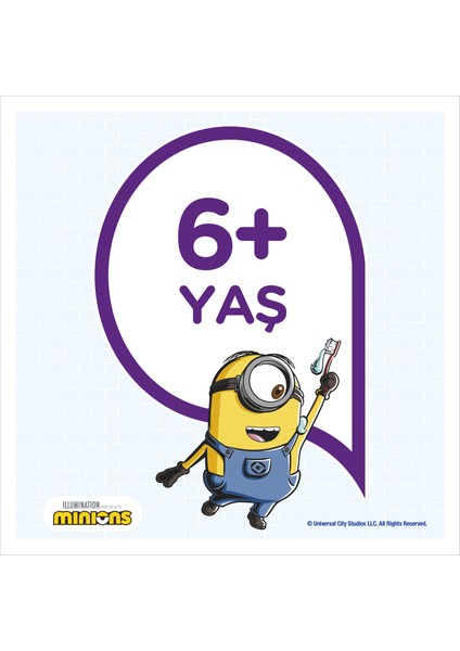 Minions 6 Yaş+ Çürüklere Karşı Etkili Çocuk Diş Macunu 50 ml