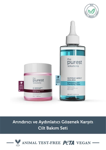 The Purest Solutions Aydınlatıcı Cilt Bakım Seti