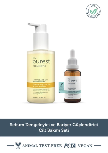 Sebum Dengeleyici Ve Bariyer Güçlendirici Cilt Bakım Seti