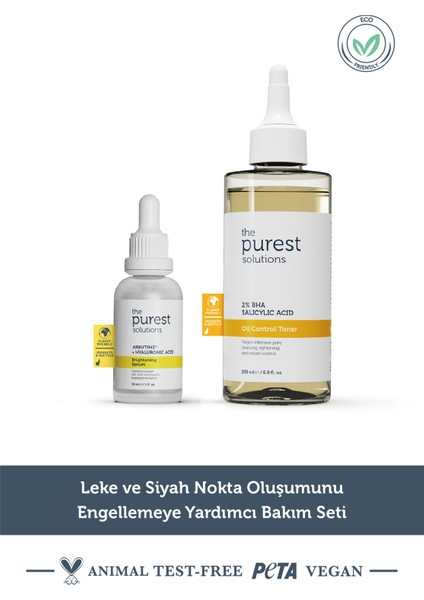 The Purest Solutions Leke ve Siyah Nokta Oluşumunu Engellemeye  Bakım Seti TPS142