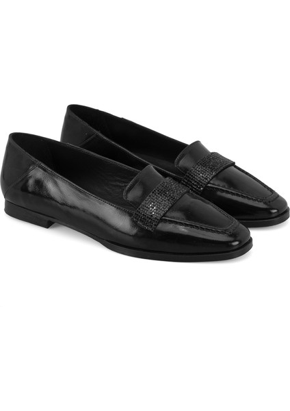 Lyric Siyah Kadın Deri Günlük Ayakkabı