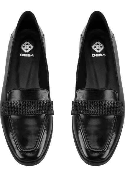 Lyric Siyah Kadın Deri Günlük Ayakkabı modelleri