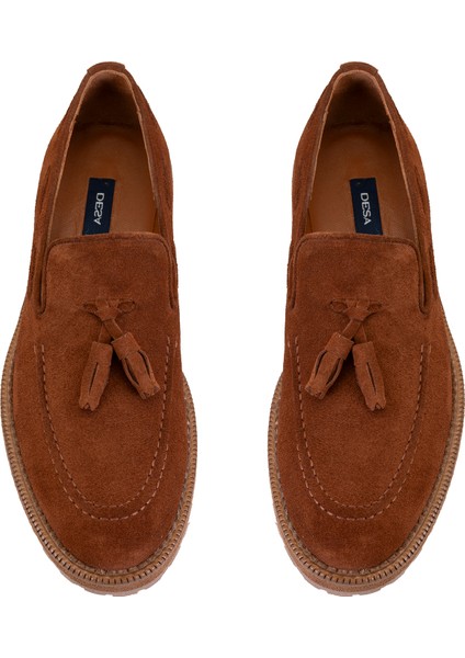 Gavyn Taba Erkek Süet Deri Loafer
