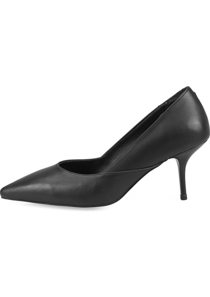 Sydney Siyah Kadın Topuklu Deri Stiletto modelleri