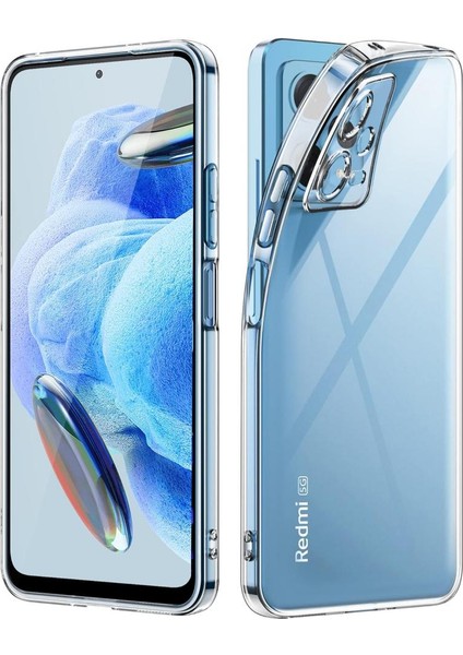 Xiaomi Redmi Note 12 Pro 5g Kılıf Şeffaf Silikon Kamera Korumalı 3D