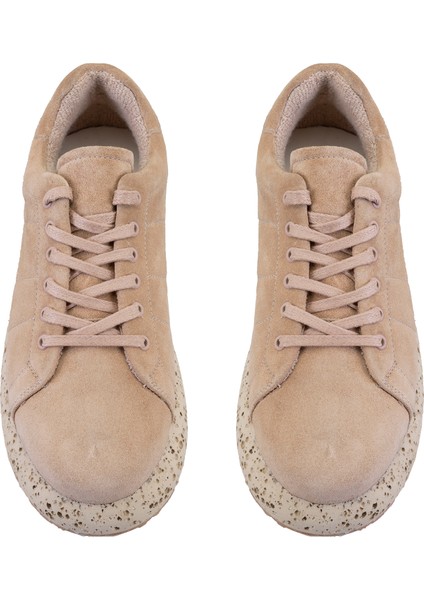 Diana Bej Kadın Süet Deri Günlük Ayakkabı modelleri