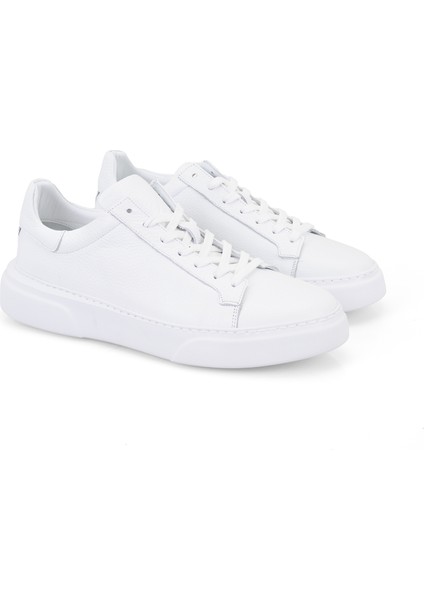 Marlon Beyaz Erkek Deri Günlük Ayakkabı