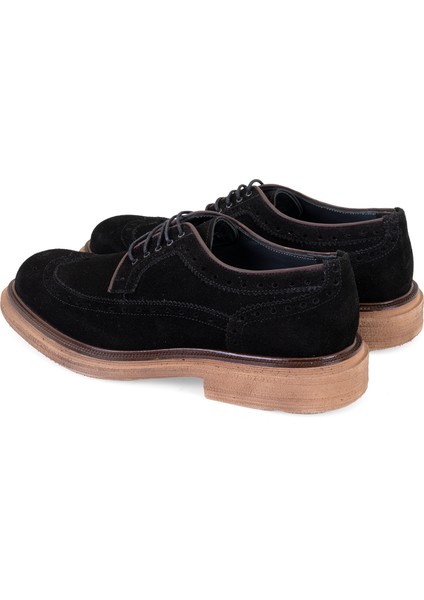 Jagger Siyah Erkek Süet Deri Klasik Ayakkabı fırsatları