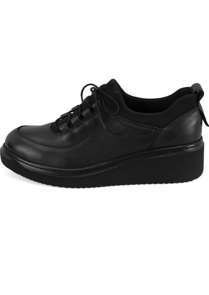 Hayley Siyah Kadın Deri Günlük Ayakkabı modelleri