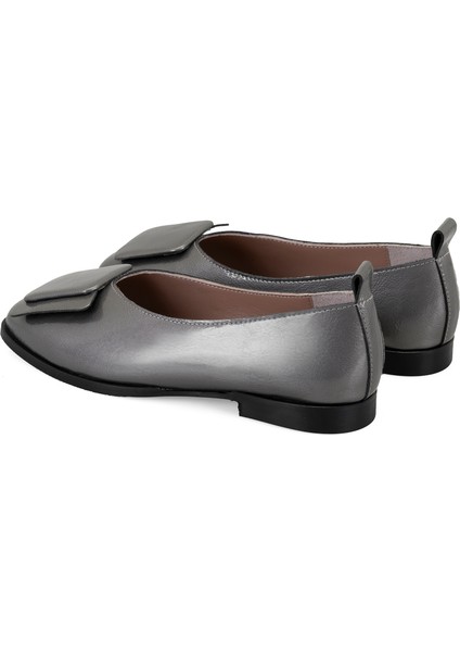 Kelsie Platin Kadın Deri Babet fırsatları