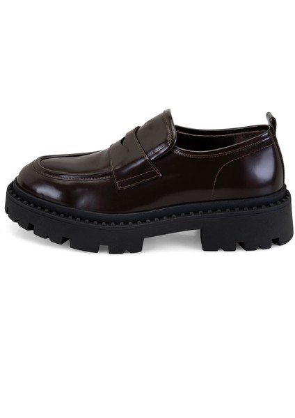 Nayeli Kahve Deri Loafer modelleri