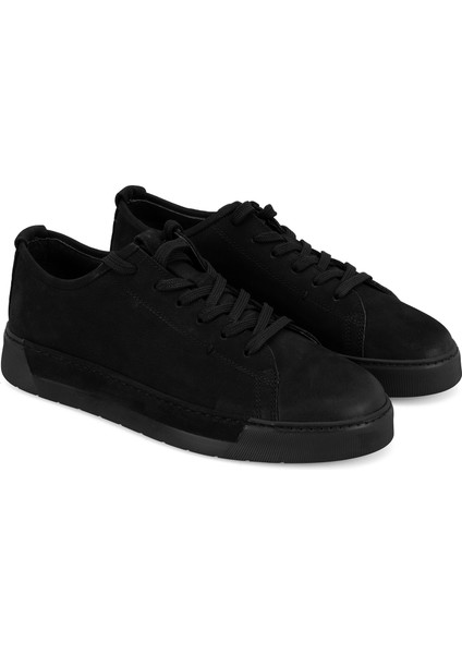 Estevan Siyah Erkek Nubuk Deri Günlük Ayakkabı