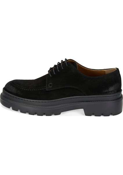 Fabian Siyah Erkek Süet Deri Günlük Ayakkabı modelleri