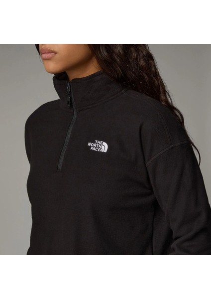 W 100 Glacier Cropped 1/4 Zip Kadın Polar NF0A855N4H01 modelleri