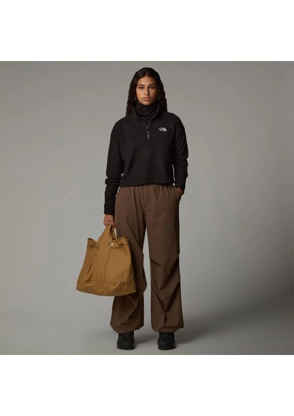 W 100 Glacier Cropped 1/4 Zip Kadın Polar NF0A855N4H01 fırsatları