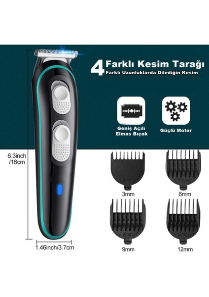 V-055 Galaxy x Power Saç Sakal Ense Çizim Vucüt Tıraş Makinası Lazer Epilasyon Öncesi Bay