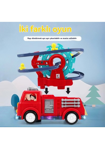 Çocukların Evrensel Teknoloji Mühendislik Arabası, Merdivenlere Tırmanan Ördek, Ferris Tekerleği, Ateş Kamyonu Oyuncağı (Yurt Dışından) fırsatları