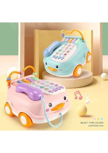 Çocukların Oyuncak Simülasyonu Telefon Aracı Çizgisi, Bebek ve Çocuk Bulmaca Öğrenme Makinesi, Çoğu Çalışma Ilk Eğitim Oyuncağı Masası Makinesi (Yurt Dışından)
