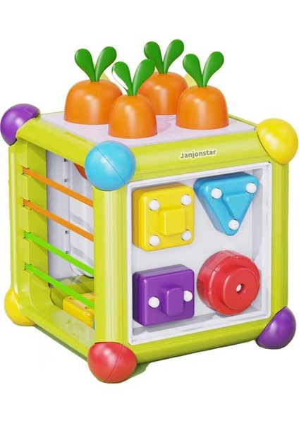 Çocukların Bulmacası Ilk Eğitim Oyuncağı Kutusu Hexahedron, Radish Bebek Sesele Rengi Eşleştirmesi Için (Yurt Dışından)