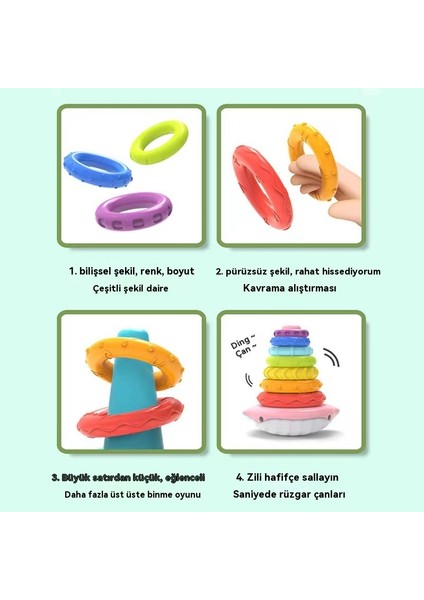 Küçük Erken Eğitim Oyuncakları, Yüzükler, Çalar, Balin Oyuncakları, Yağmur Kuleleri ve Katlı Müzik. (Yurt Dışından)