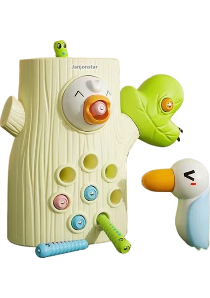 Yeni Çocukların Woodpecker Oyun Balıkçılığı ve Bütün Oyun Mağnetik Kuş Yakalayıcı Bütükler Elle Göz Koordinasyonu 21 Bütükler 2 Kuş (Yurt Dışından)