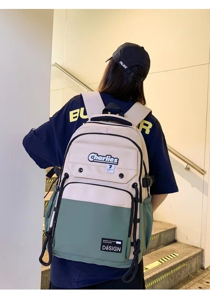 2024 Yeni Ortaokul Öğrencisi Okul Çantası Kadın Eğlence Sırt Çantası Üniversite Öğrencisi Bilgisayar Sırt Çantası (Yurt Dışından) modelleri