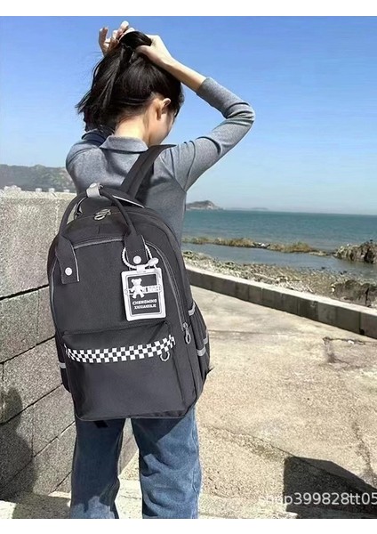 2024 Yeni Ortaokul Öğrencisi Okul Çantası Kadın Eğlence Sırt Çantası Üniversite Öğrencisi Bilgisayar Sırt Çantası (Yurt Dışından) modelleri