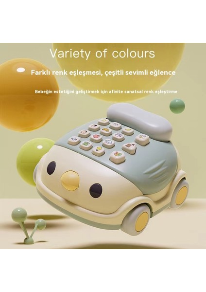 Mini Tavuk Telefon Telefon Zilini Simüle Ediyor, Akıllı Çocuk Erken Eğitim Müzik Aydınlanma Telefonu Araba Oyuncakları (Yurt Dışından) indirimleri
