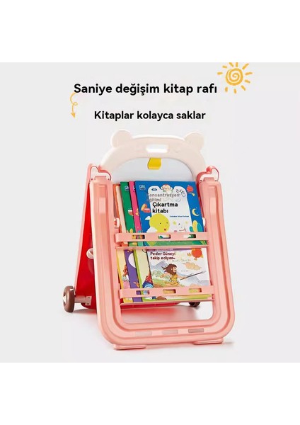 Çocuk Katlanabilir Kaldırma Çizim Tahtası, El Yazısı Tahtası, Manyetik Silinebilir Çok Fonksiyonlu Grafiti Beyaz Tahta Seti (Yurt Dışından)