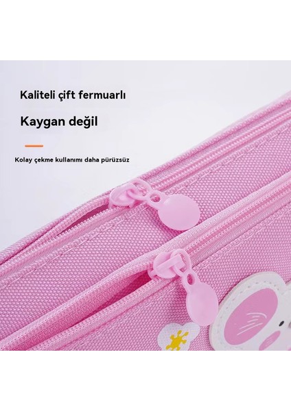 Kız ve Erkek Ilkokul Öğrencileri Için Büyük Kapasiteli Kalem Kutusu ve Kalem Kutusu (Yurt Dışından)