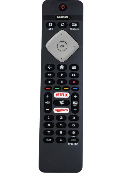 Philips Amblight Netflix-Rakuten Tuşlu Led TV Kumandası