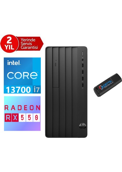 290 Pro G9 Intel Core I7 13700 8gb 512GB SSD 4GB/RX550 WINDOWS11PRO Masaüstü Blgisayar 2624A8ET42+ZETTAUSBBELLEK
