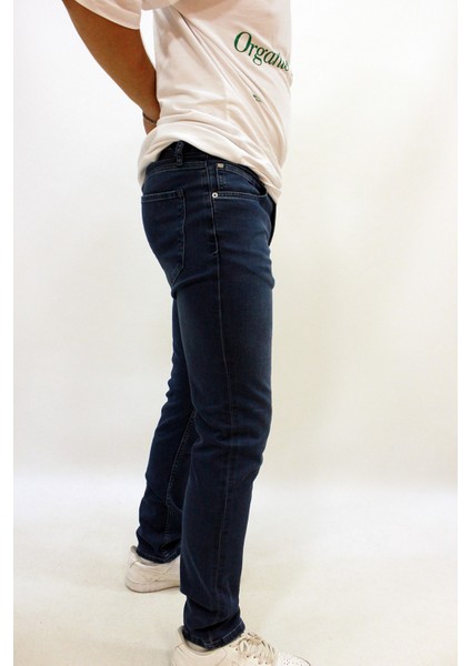 Panama 748-01 Blue Haki Erkek Likralı Dar Kesim Kot Pantolon Mavi fiyatları