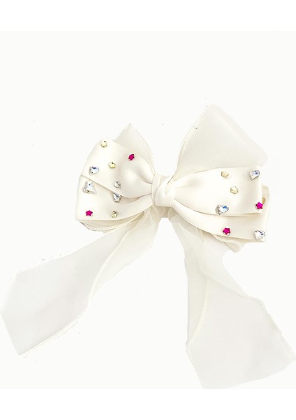 Loretta Tül ve Kristal Taş Detaylı Lüks Saten Fiyonk Toka indirimleri