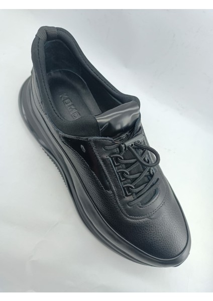 Siyah Deri Erkek Günlük Ayakkabı indirimleri