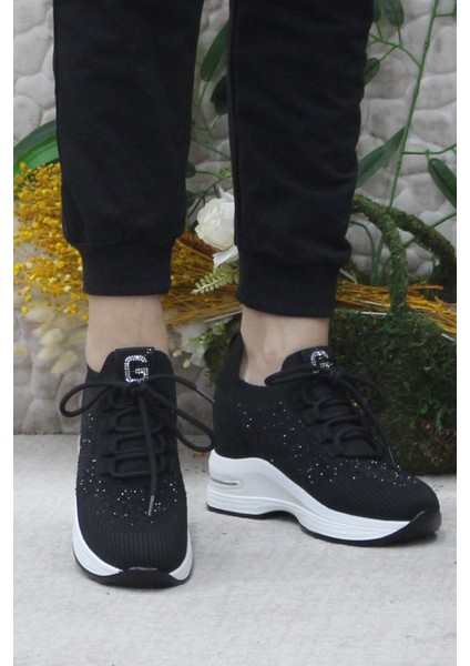 Guja 24K304 Siyah Taş Detaylı Kalın Taban Sneaker Kadın Ayakkabı fiyatları