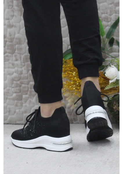 Guja 24K304 Siyah Taş Detaylı Kalın Taban Sneaker Kadın Ayakkabı fırsatları