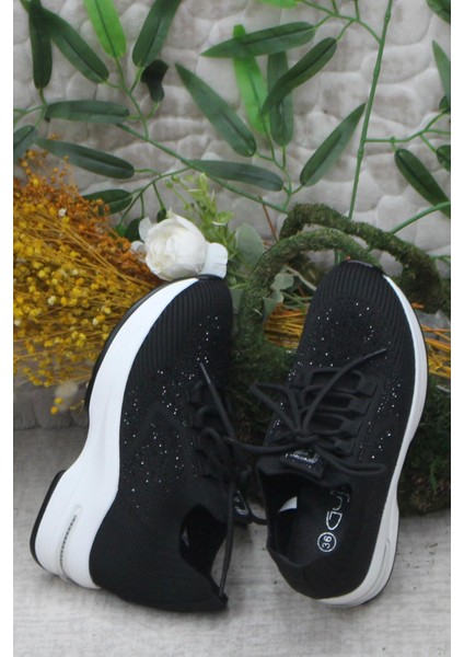 Guja 24K304 Siyah Taş Detaylı Kalın Taban Sneaker Kadın Ayakkabı indirimleri