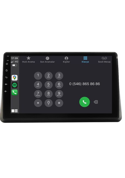 Renault Master (2020-2024) Android 14 Multimedya Carplay 9 Inch 4 GB Ram / 64 GB Hafıza CRV-4609XR