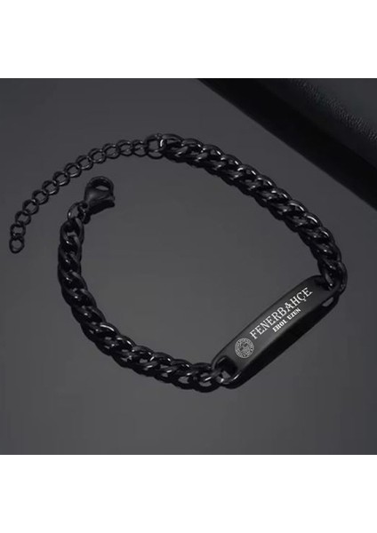 Kişiye Özel İsimli Kararmaz Çelik Bileklik Takım Baskılı fırsatları