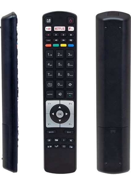 Rc 5118F Black Fplay Netflix-Youtube-Play Tuşlu Lcd-Led Tv Kumanda