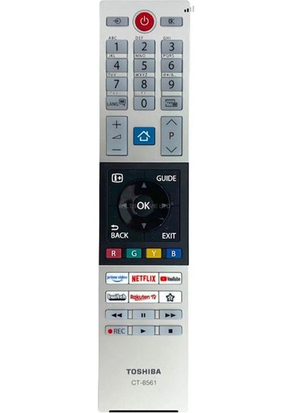 Toshıba CT-8561 Prime Video Netflıx-Youtube-Twitch-Rakuten Tv Tuşlu LCD LED Tv Kumanda