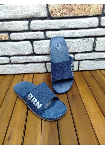 Anatomik Kaydırmaz Taban Banyo Terlik Erkekler İçin Mavi Renkli Konforlu Tasarım