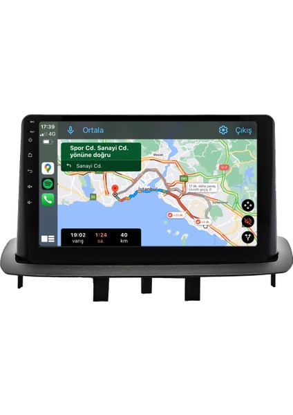 Renault Megane 3 (2010-2015) Android 14 Multimedya Carplay 10 Inch 4 GB Ram / 64 GB Hafıza CRV-4445XR