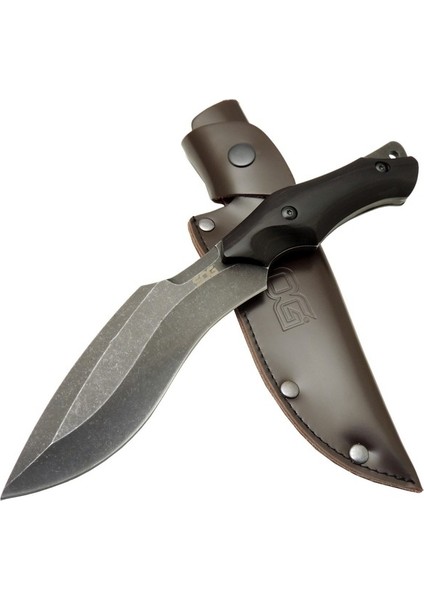 Sog Vaquita Kukri 807B Bk Eskitme Outdoor Bıçak 27CM - Ahşap Sap, Deri Kılıf